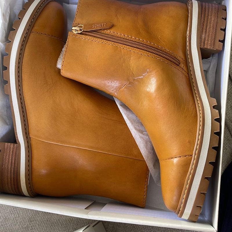 Bota Schutz Caramelo Bota Feminina Schutz Nunca Usado 84546069