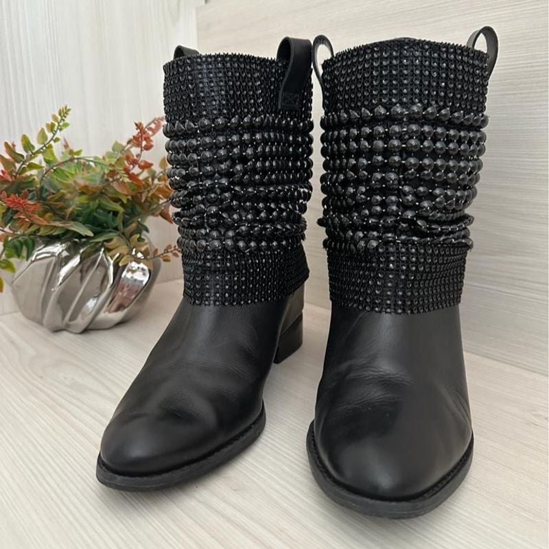 Bota Schutz Malha Preta Bota Feminina Schutz Usado 84156379 enjoei