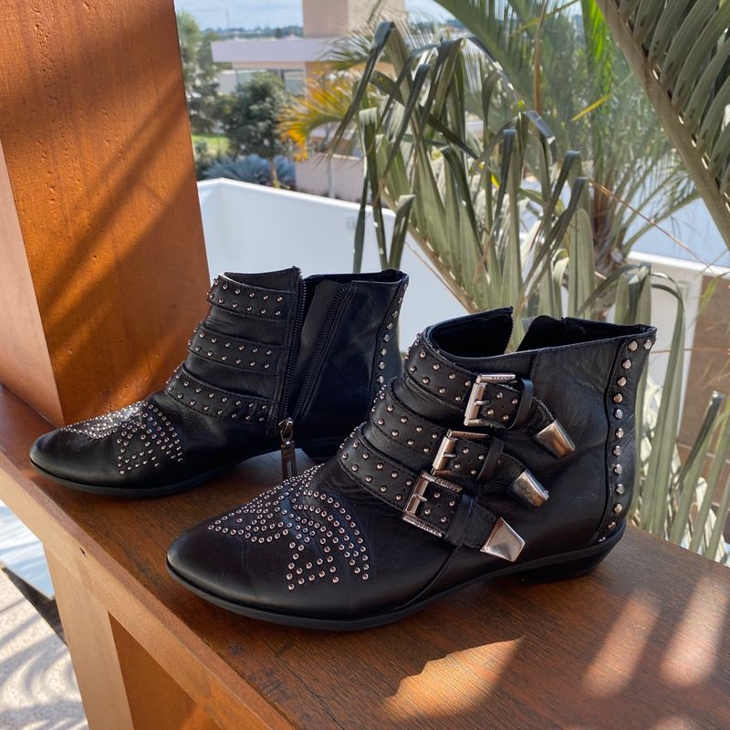 Bota Country Schutz Preta Bota Feminina Schutz Usado 88779637