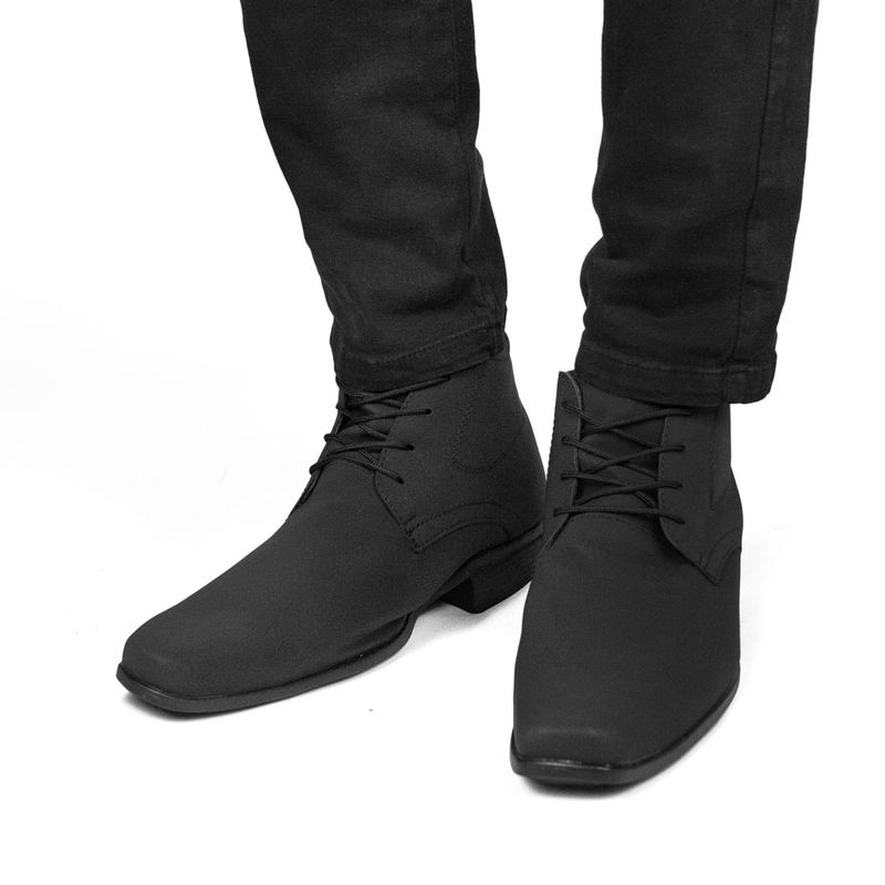 Bota social masculina bico hot sale fino