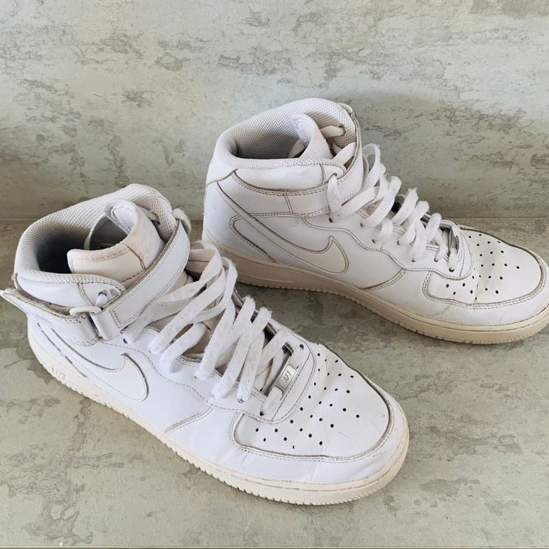 Bota Tênis Nike Air Force Cano Alto Branco Tênis Masculino Nike Usado  89397337 enjoei
