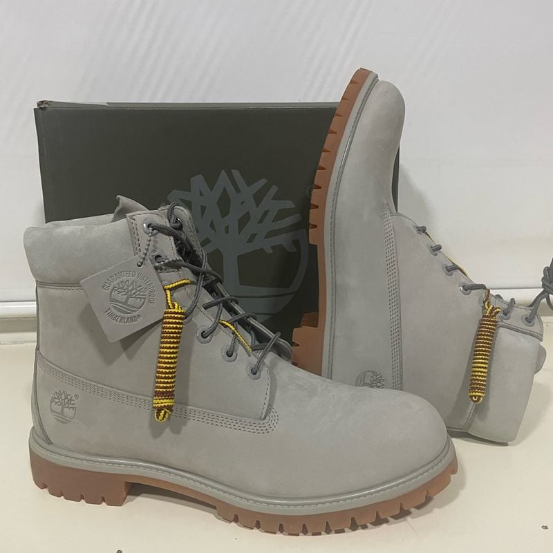 Bota timberland fashion cinza