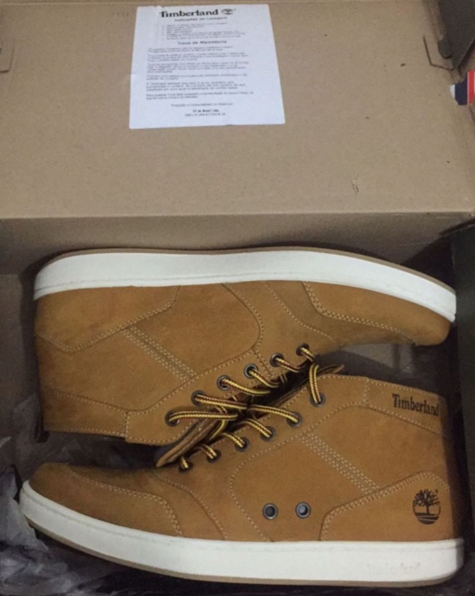 bota couro timberland ek harbor