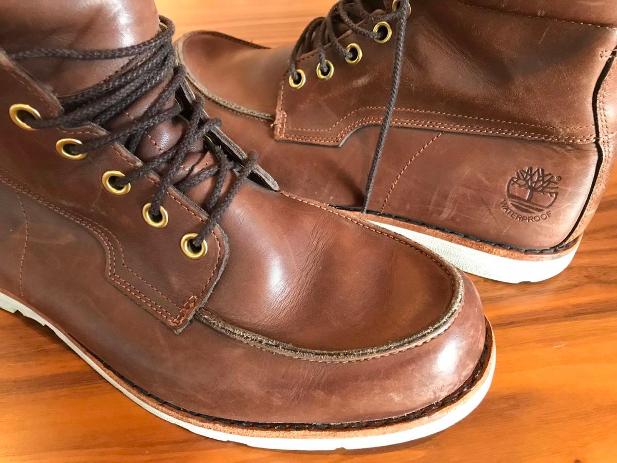 bota masculina timberland yellow boot 6 premium wp marrom