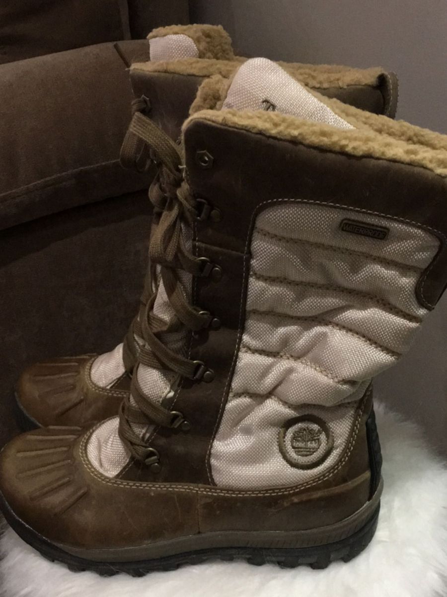 bota neve timberland feminina