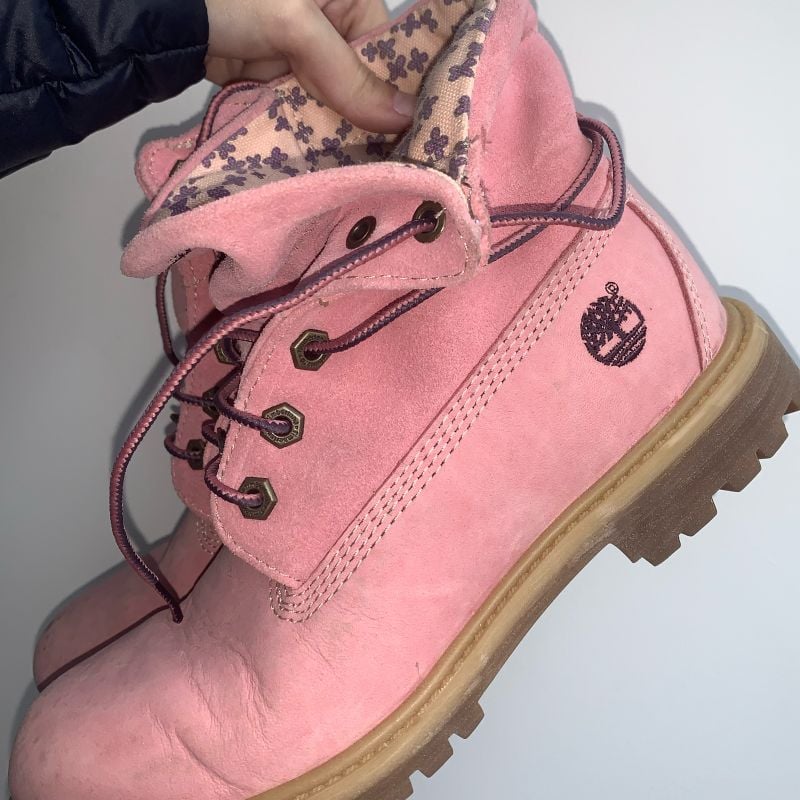 Bota best sale timberland rosa