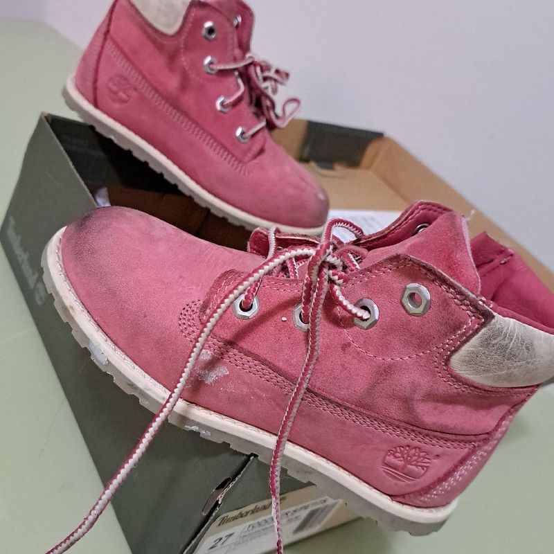 Bota timberland sale rosa feminina