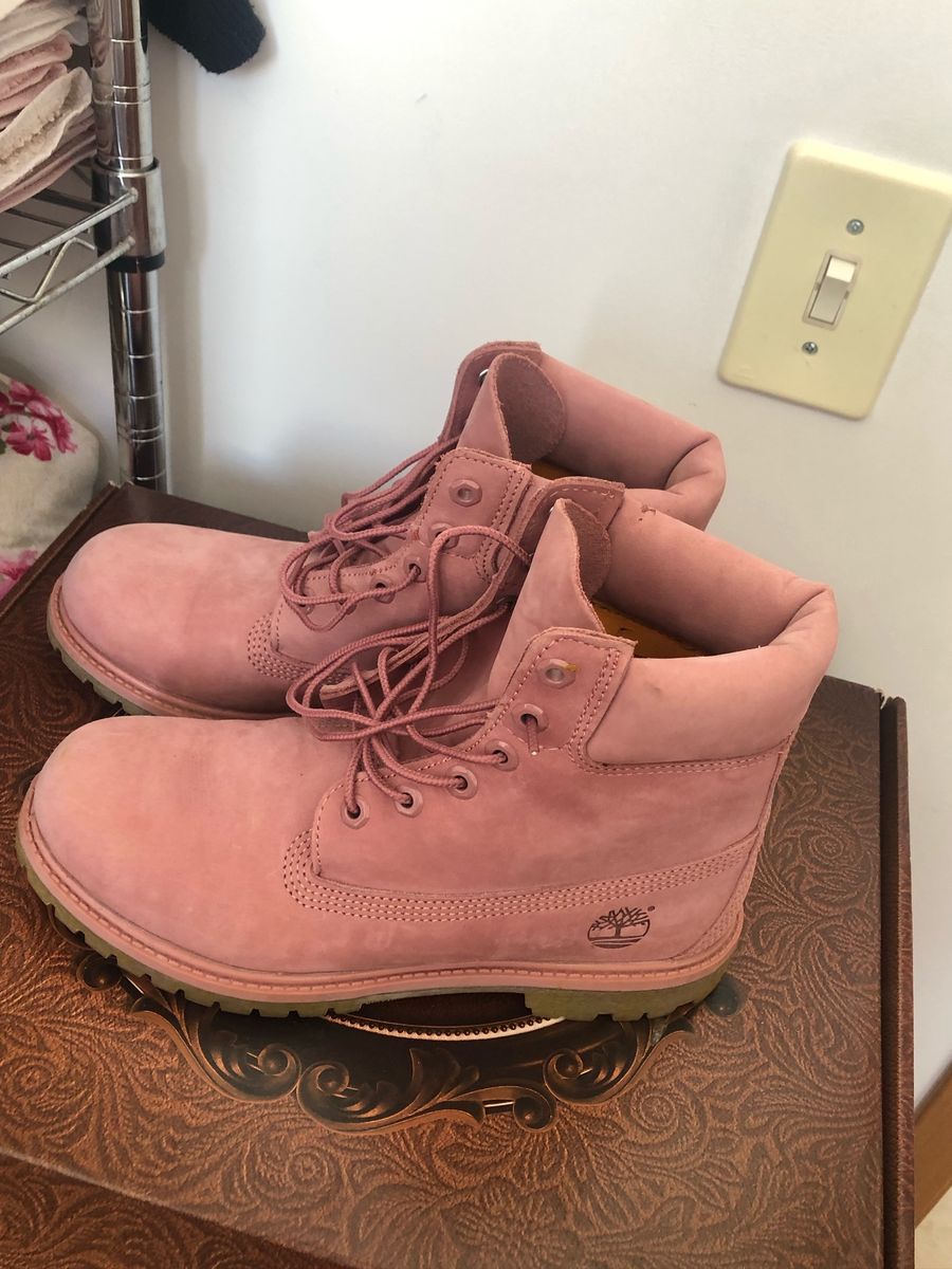 bota timberland rosa