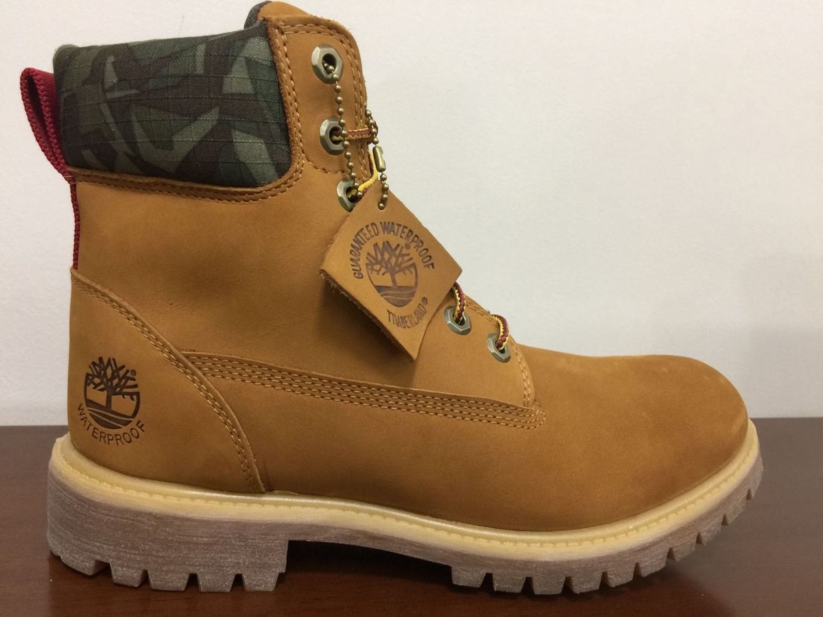 bota timberland yellow boot preta