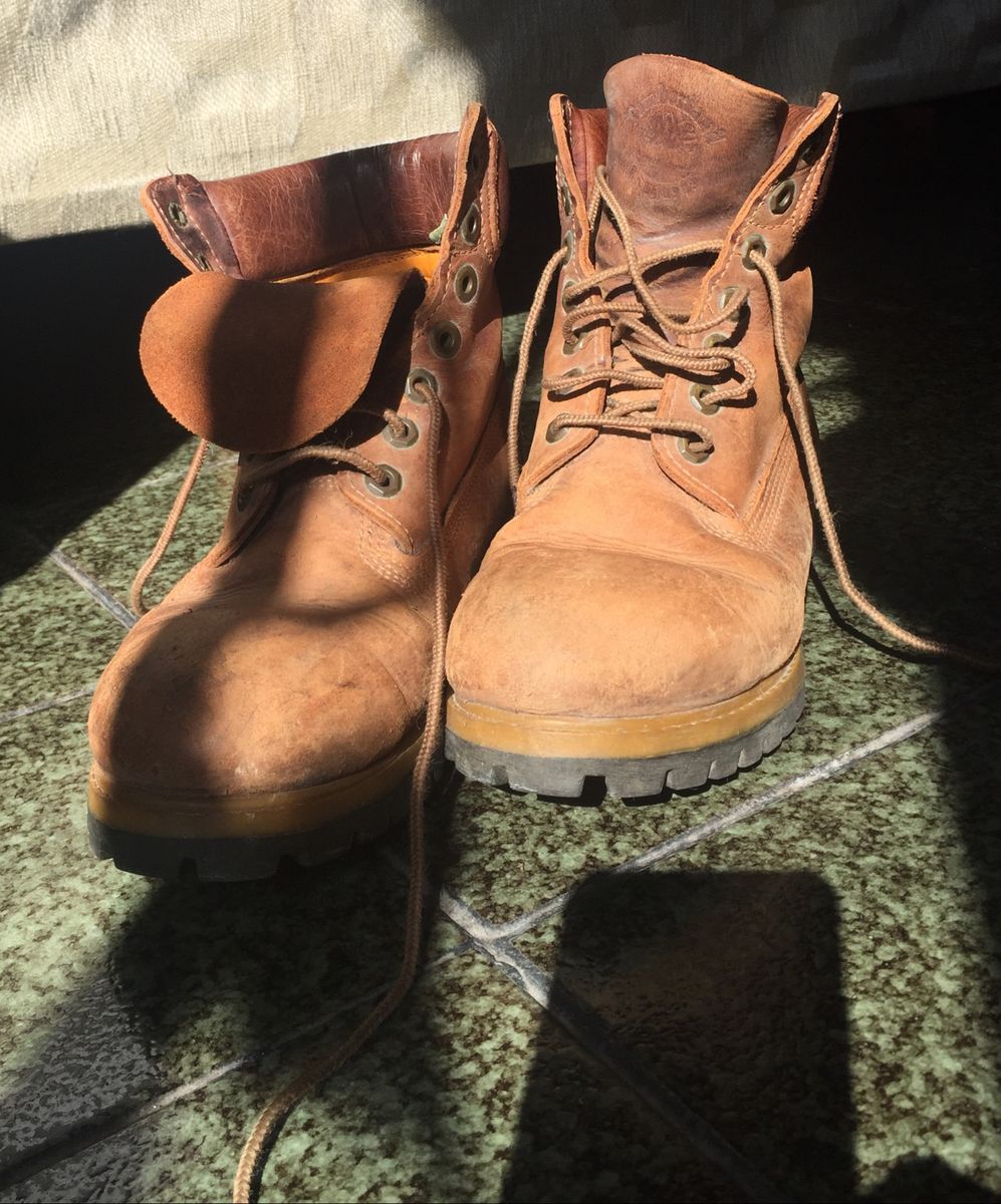 timberland yellow boot marrom