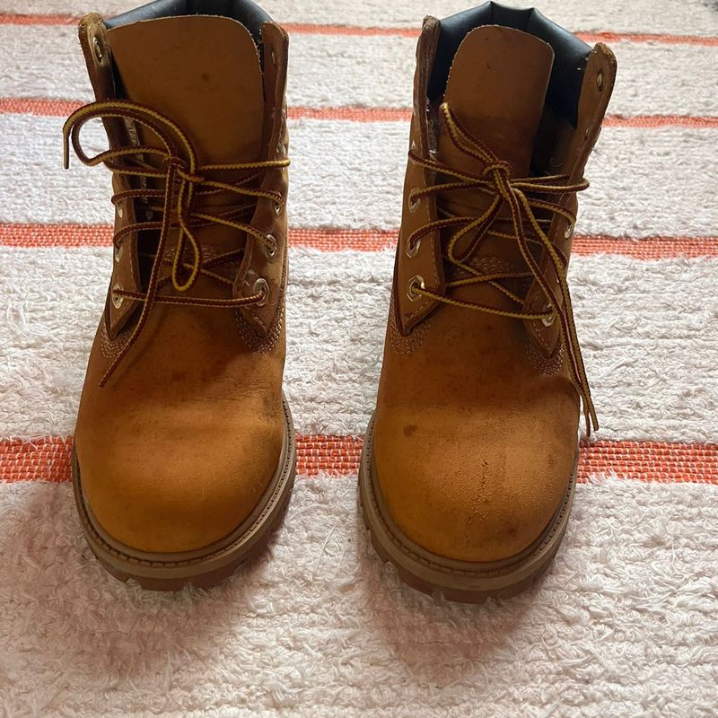 Bota Timberland Yellow Classic Bota Feminina Timberland Usado