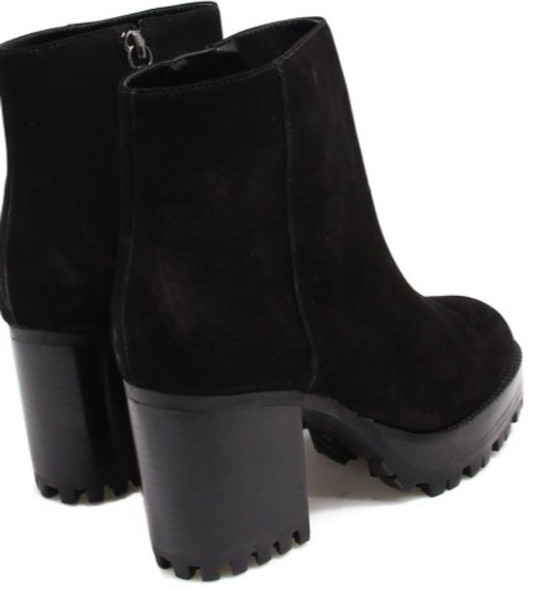 bota tratorada preta camurça