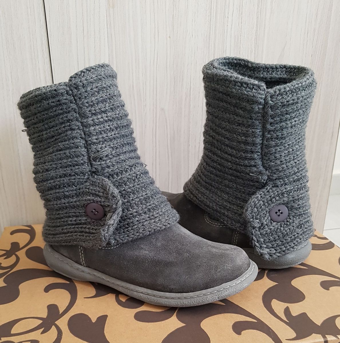 bota de tricô
