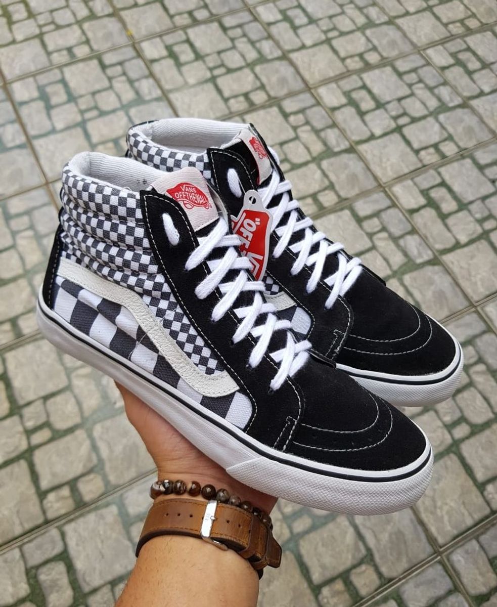 tenis vans botinha preto