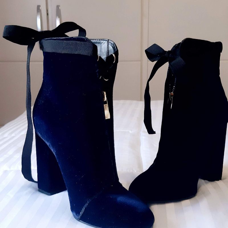 Botas azules online zara