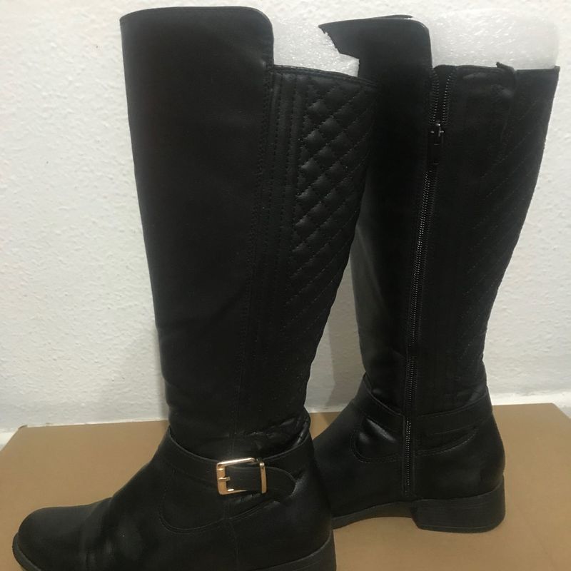 Bota via best sale uno matelassê preta