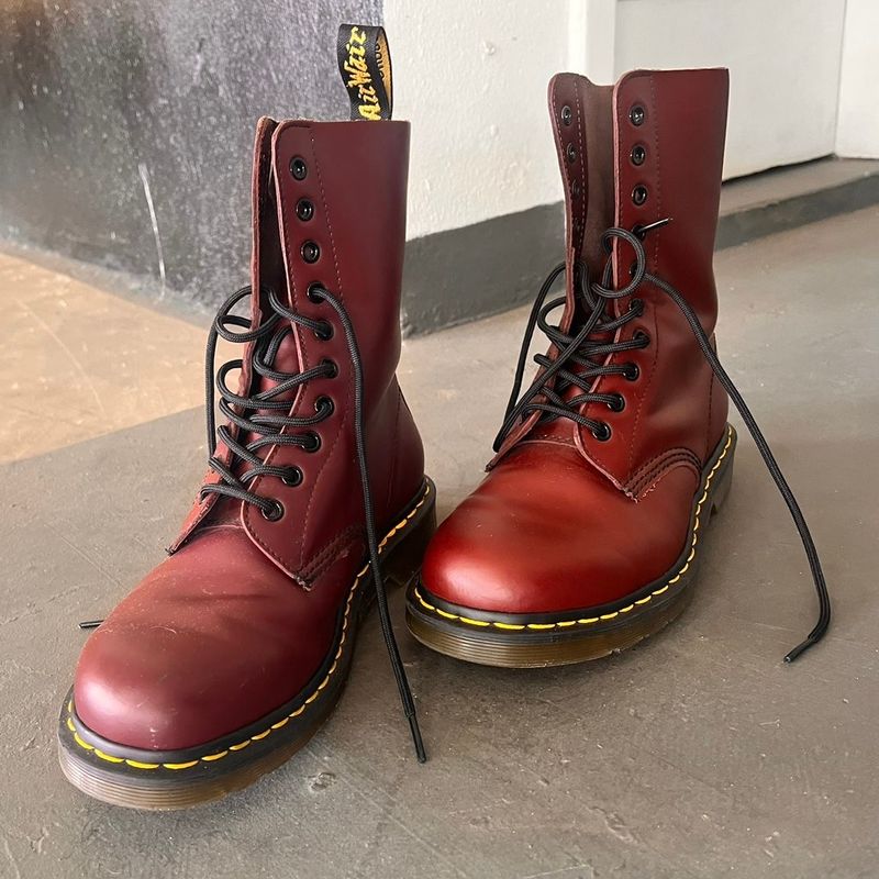 Bota Vinho Dr. Martens Original N mero 39 Bota Feminina Dr