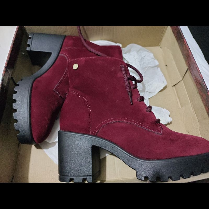 Bota Vizzano Cor Vinho Bota Feminina Vizzano Nunca Usado