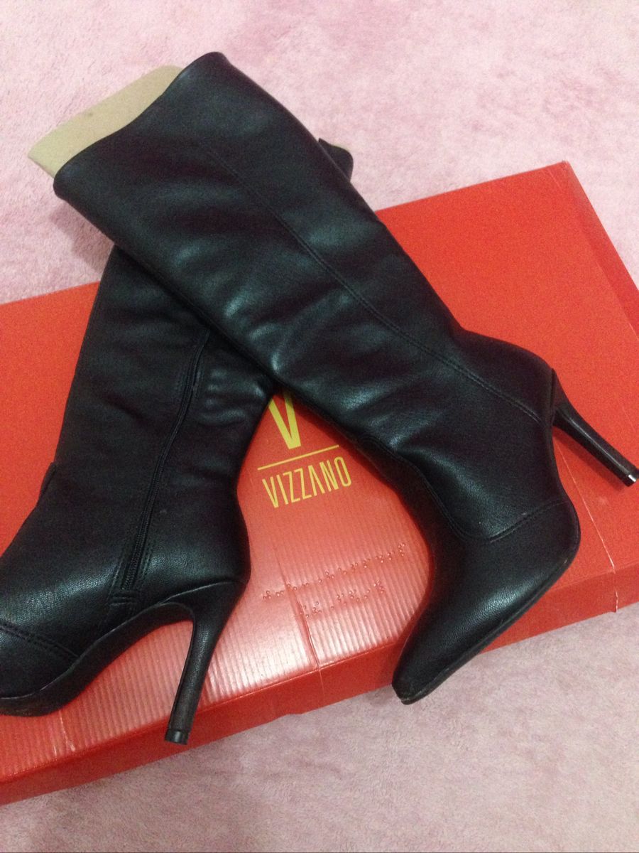 bota vizzano salto fino preta