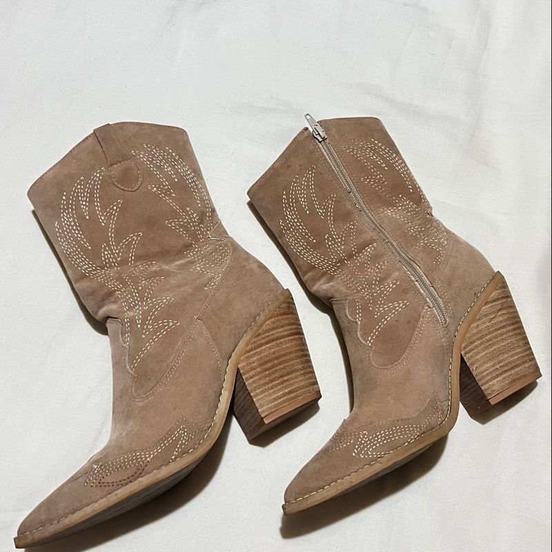 Bota Western Cano Médio Bota Feminina Riachuelo Usado 86102336 enjoei