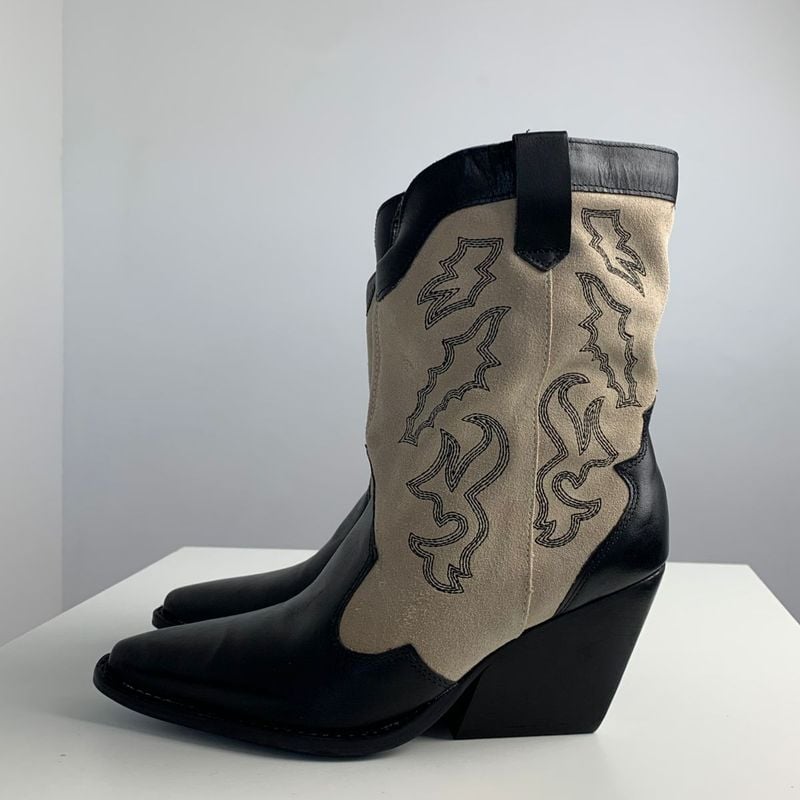 Bota Western Satinato Bota Feminina Renner Usado 92980078 enjoei