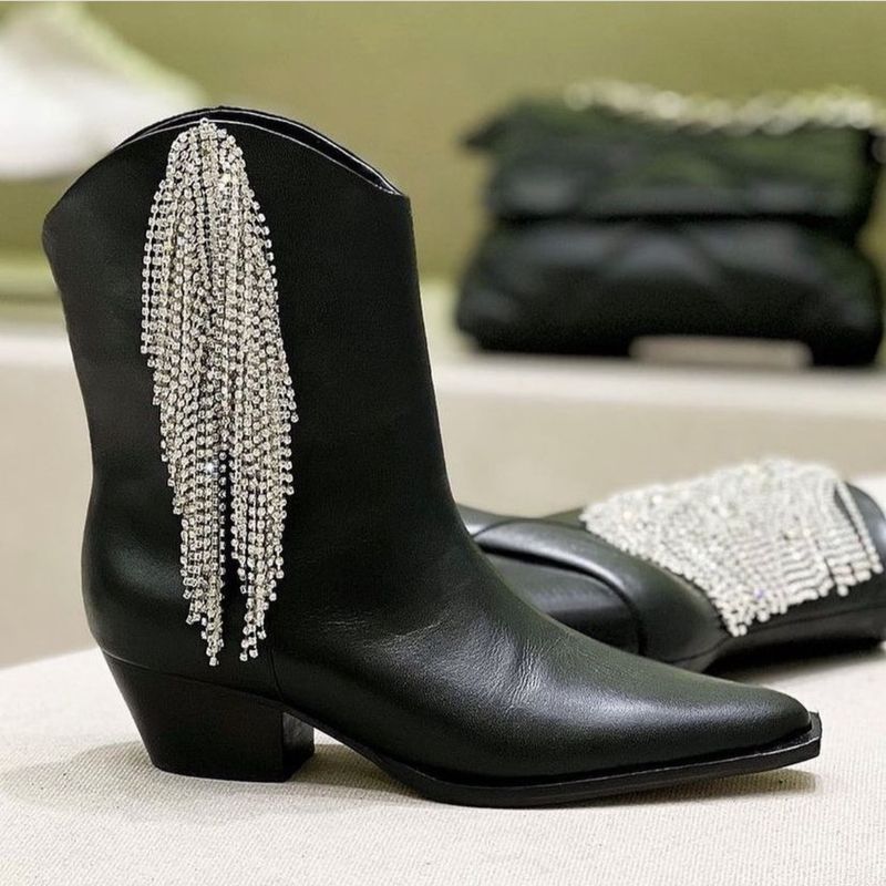 Bota glam western store schutz