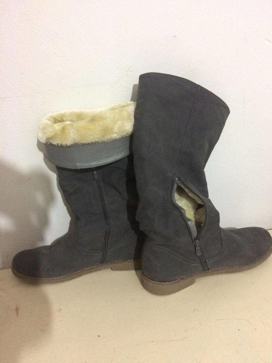 bota feminina forrada com pele
