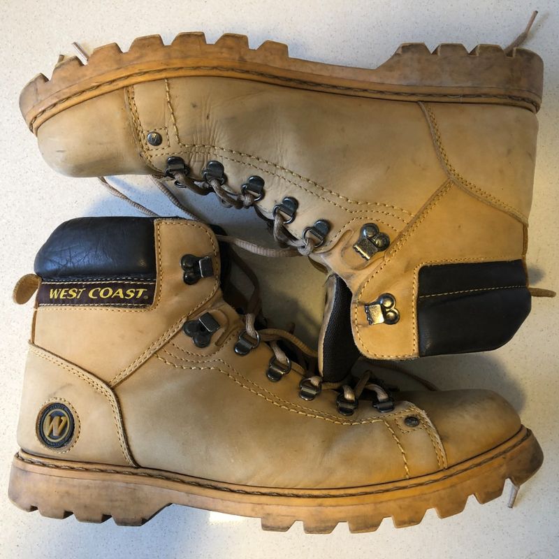 Bota de couro store masculina west coast