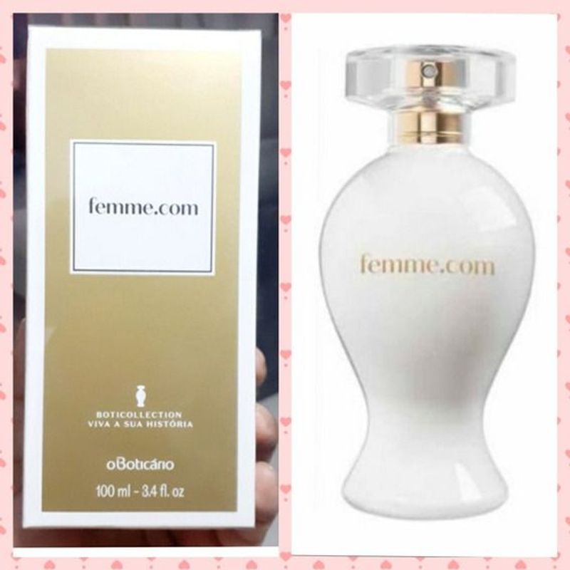 Femme.com Boticollection Desodorante Colônia O Boticário 100ml - Beauty  Pharma Cosméticos Ltda