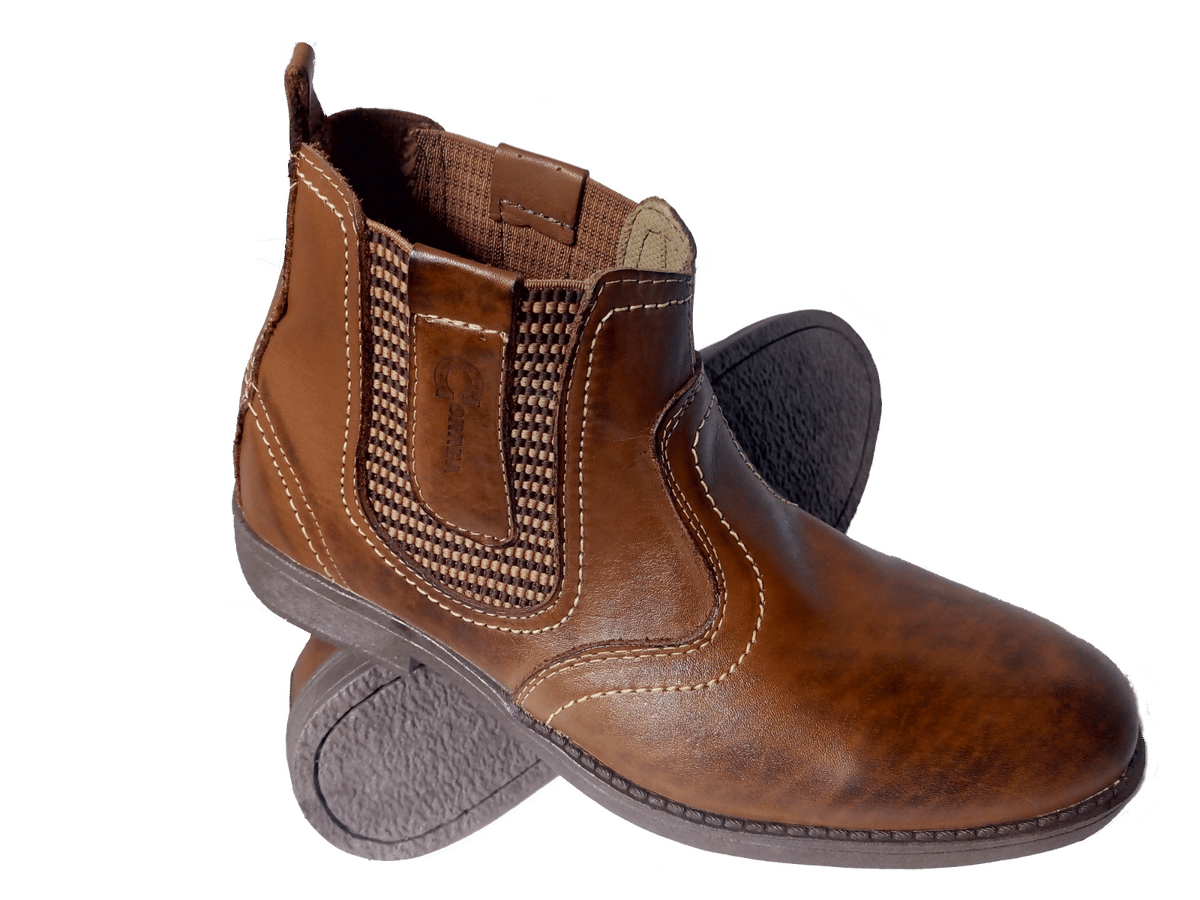 bota social cano curto masculina