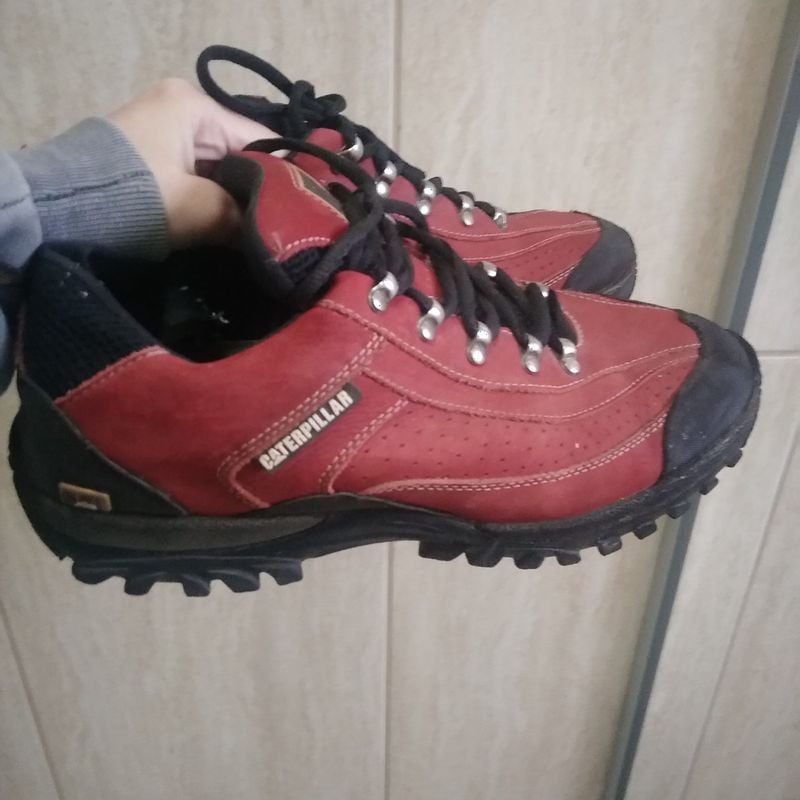 Botina de Couro Cano Curto Bota Masculina Caterpillar Usado