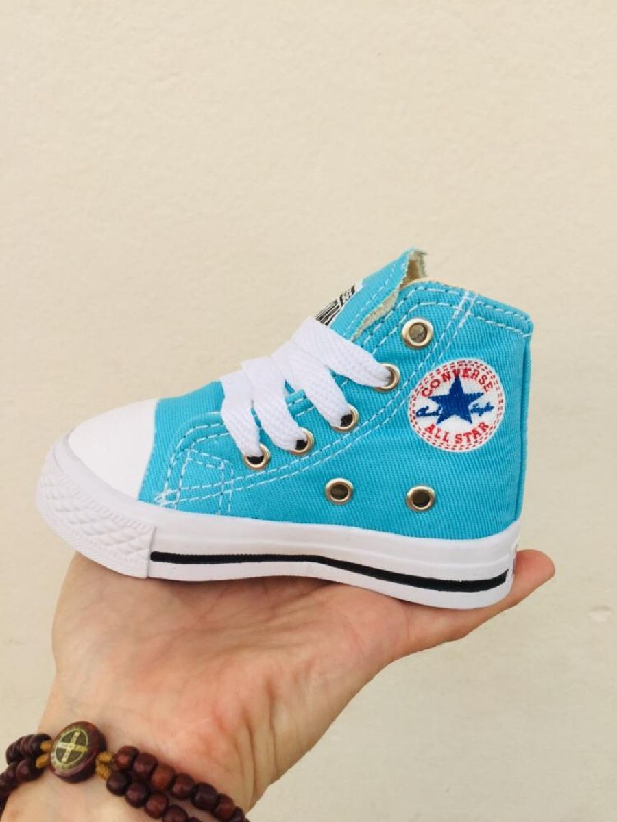 all star azul botinha