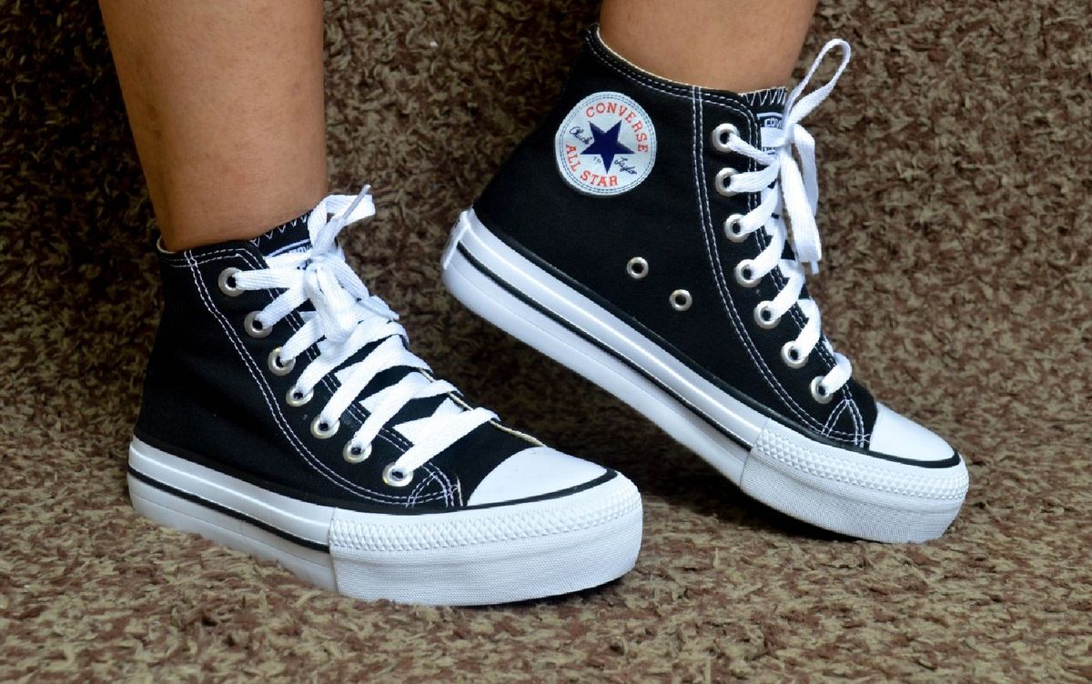 all star de botinha preto