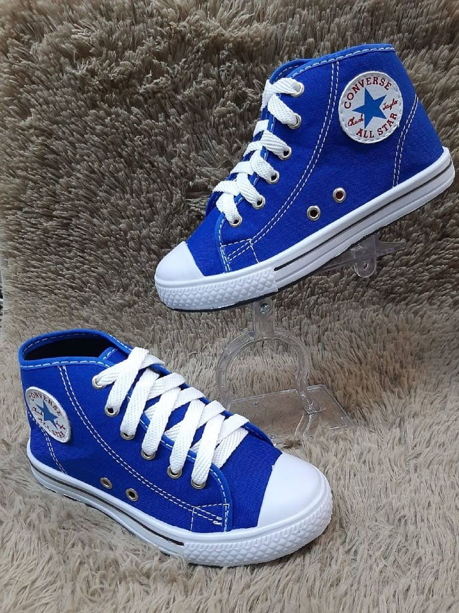 all star azul botinha