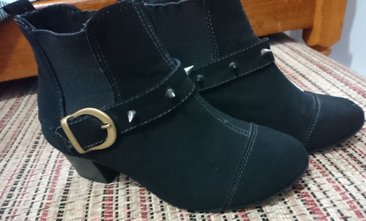 bota feminina cano curto modare