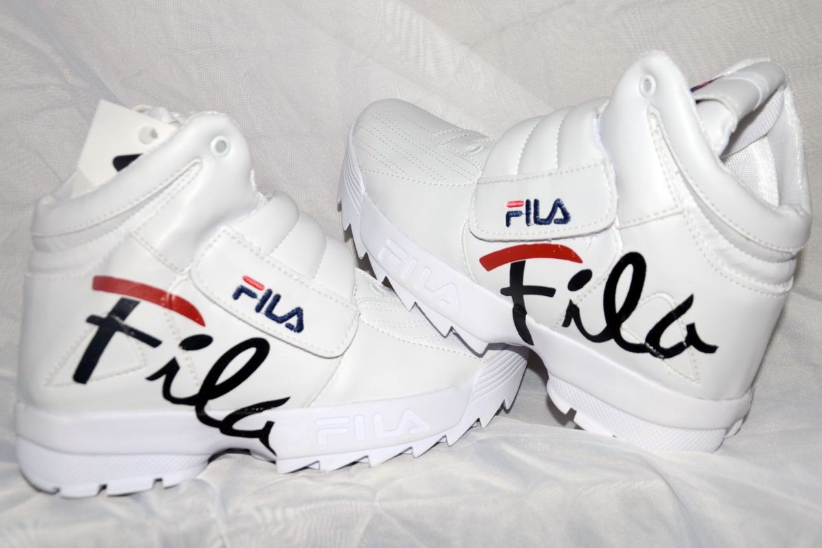 tenis fila branco botinha