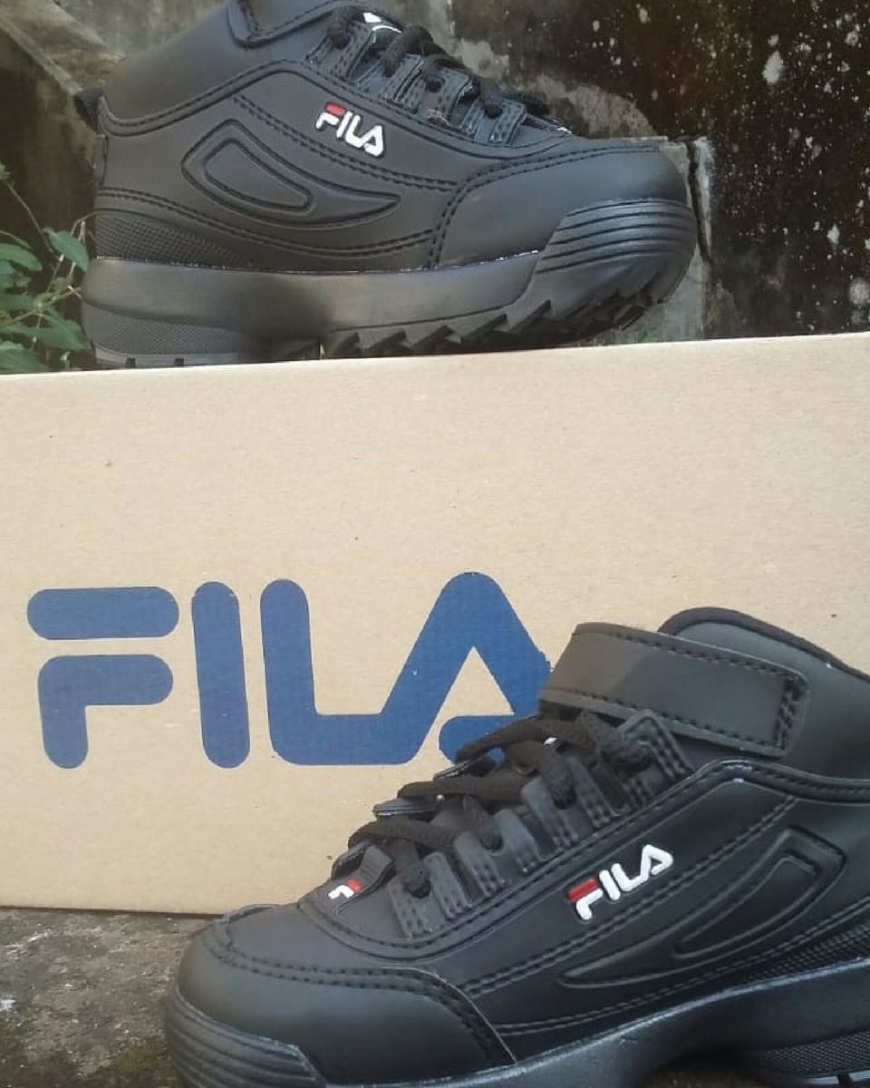 tenis fila botinha infantil