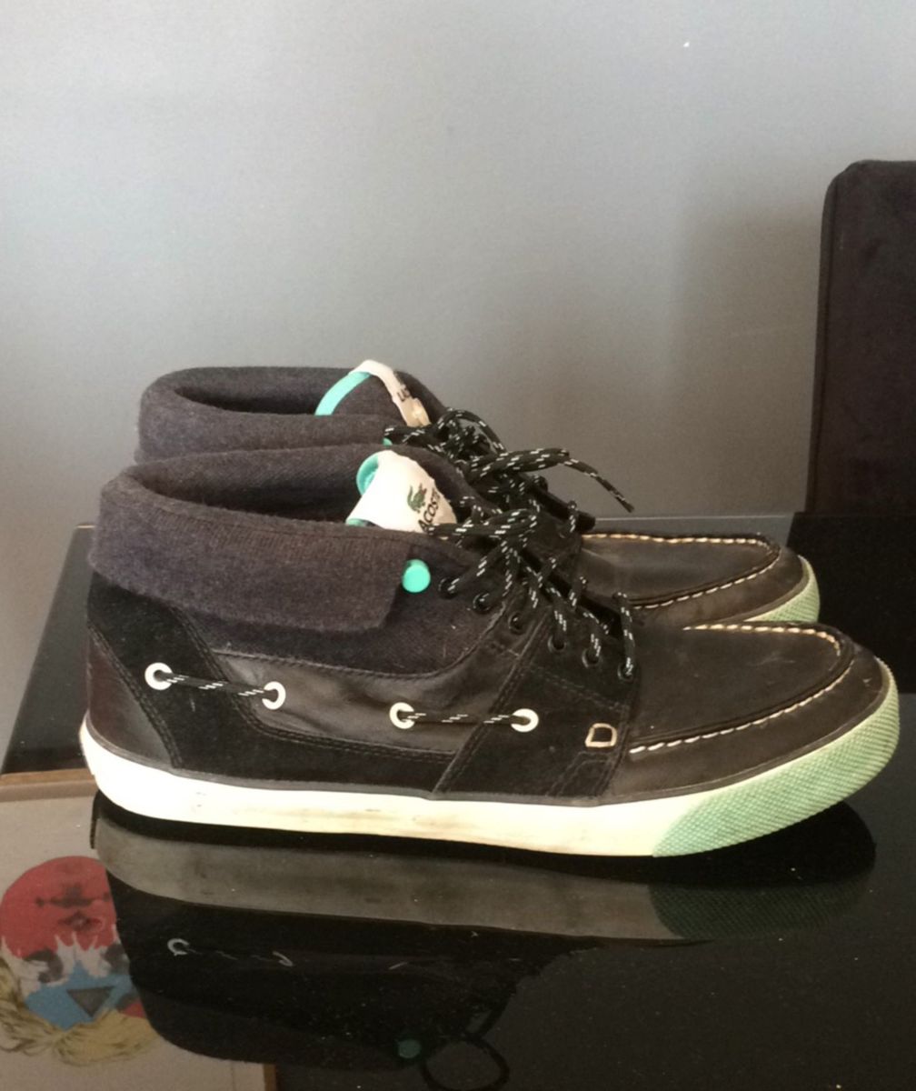 botinha lacoste masculina