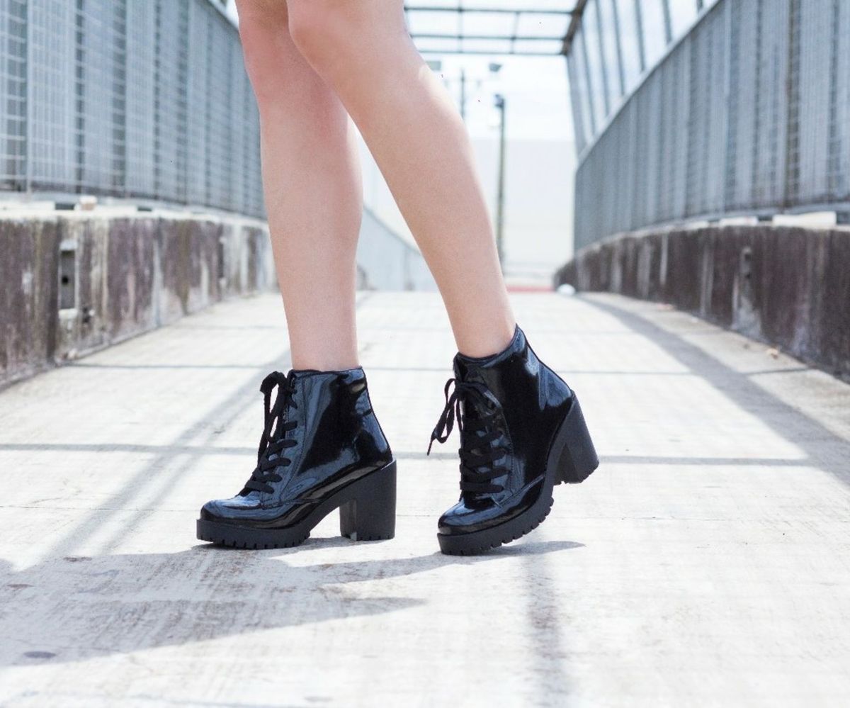 bota meia canela feminina
