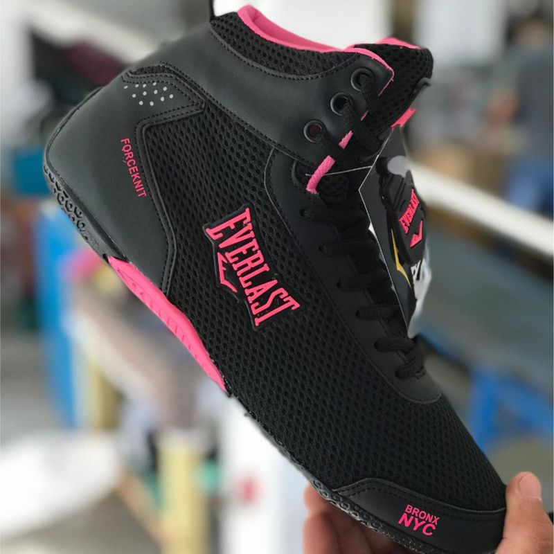 Tênis Everlast Jump - Botinha Feminina Preto Pink