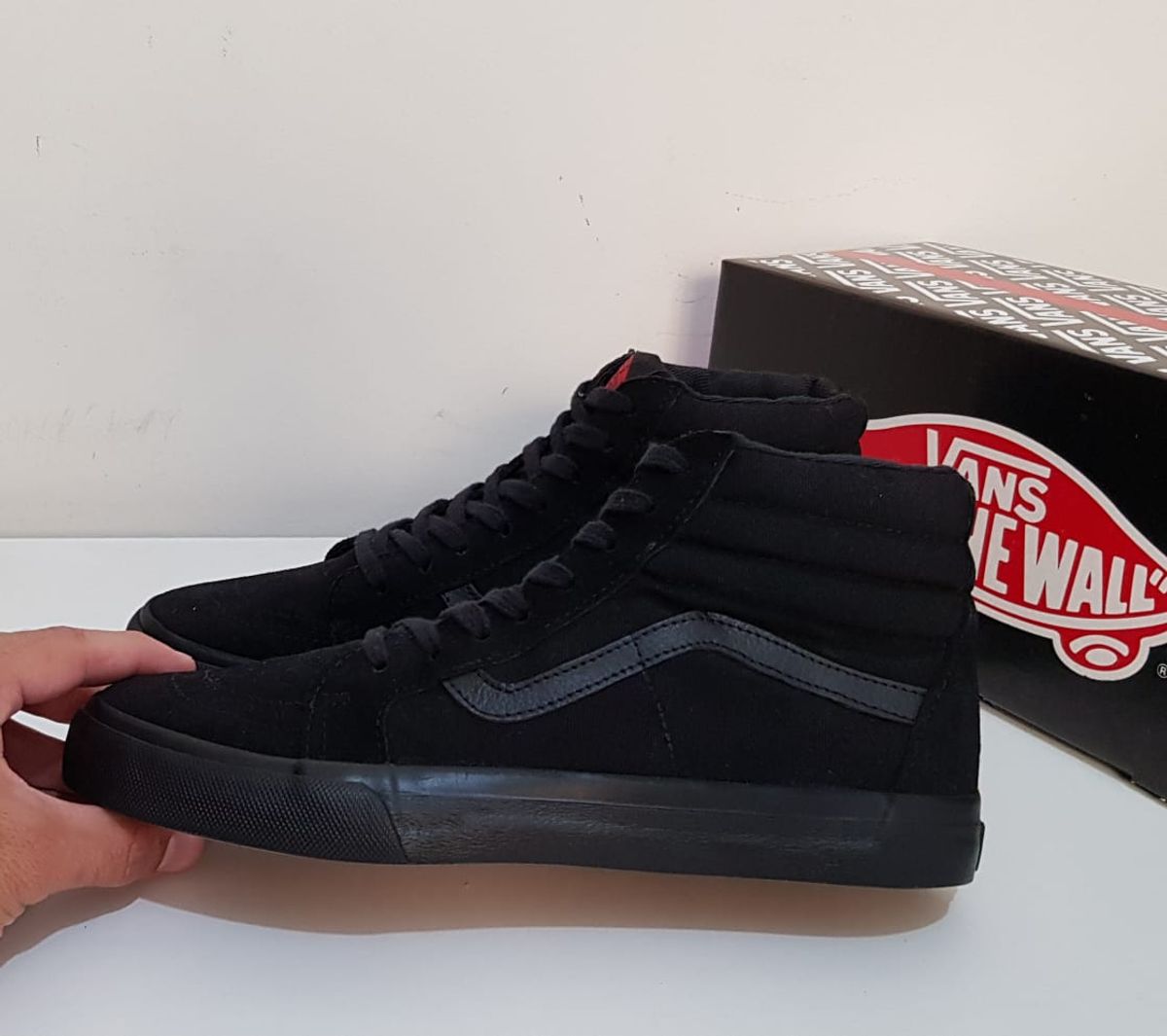 tenis vans botinha preto