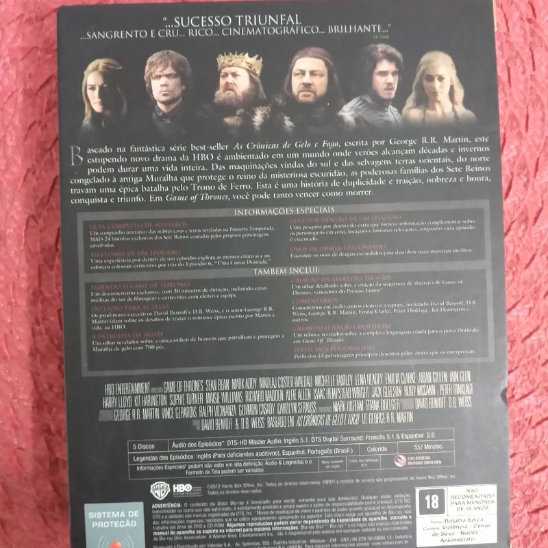 Blu-ray Game of Thrones Temporada 7 - Elenco Completo - Warner