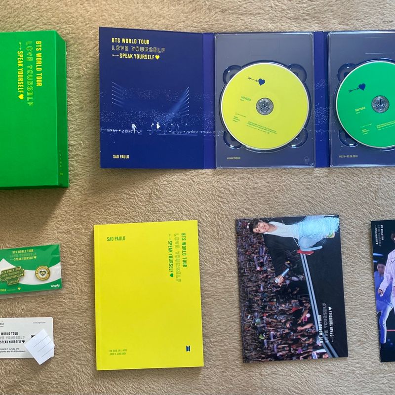 Box Bts World Tour São Paulo Love Yourself - Speak Yourself