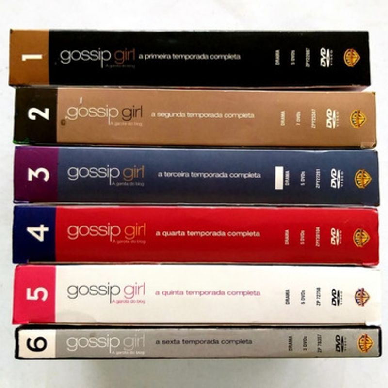 Box Completo Gossip Girl (Dvd)  Filme e Série Warner Bros Usado