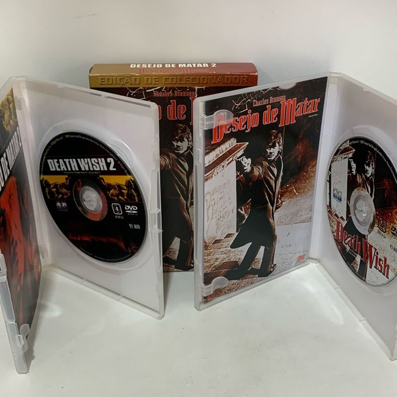 Box Dvd Desejo de Matar 1 e 2 | Columbia Usado 105732330 | enjoei