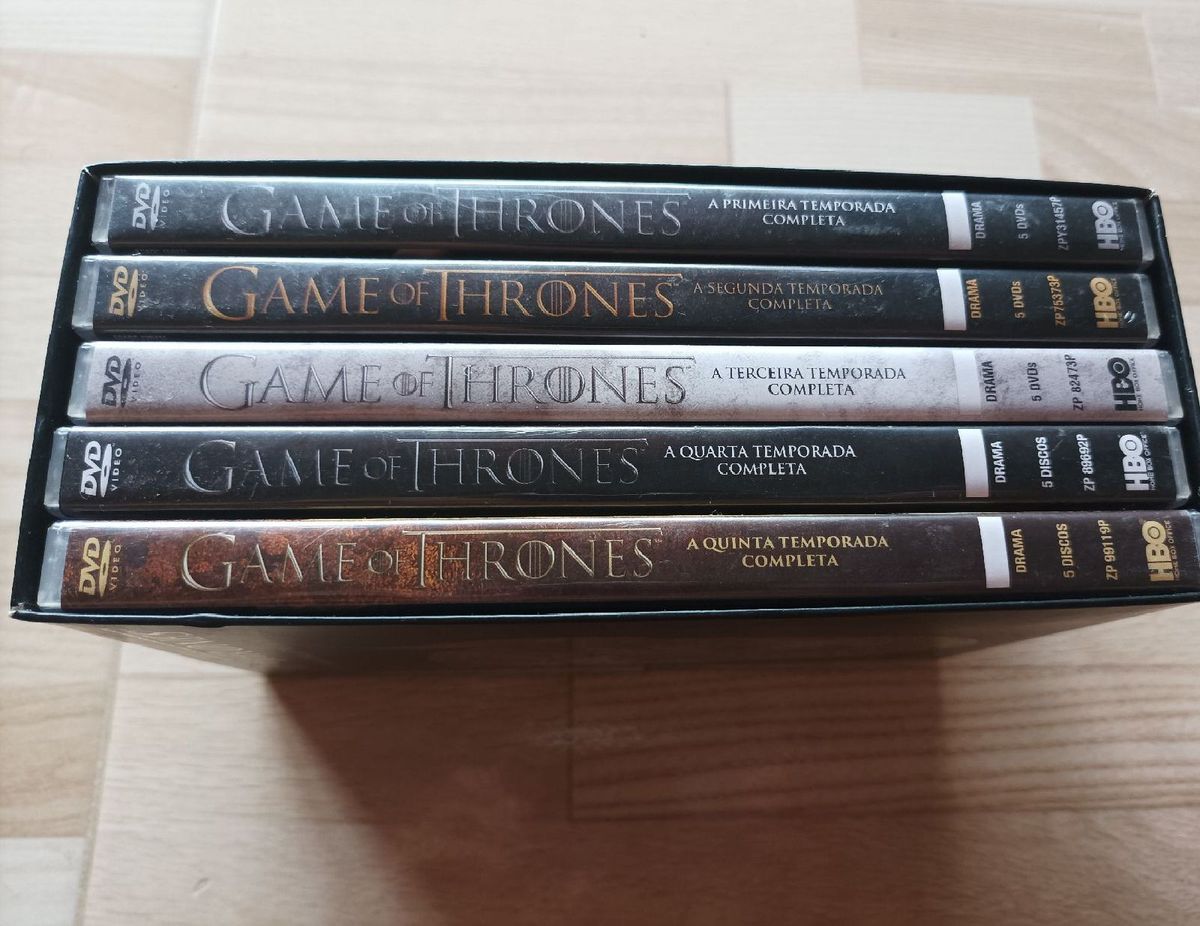Box Dvd Game Of Thrones 5 Temporadas Filme e Série Hbo Usado 77675071