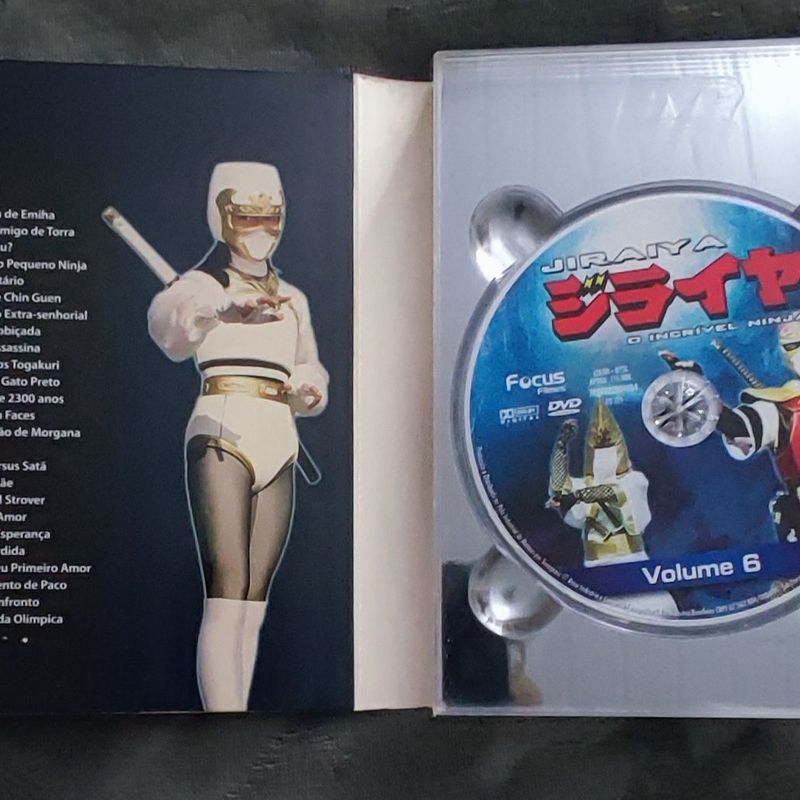 Box Dvd Jiraiya O Incrível Ninja Tokusatsu Metal Hero | Filme e