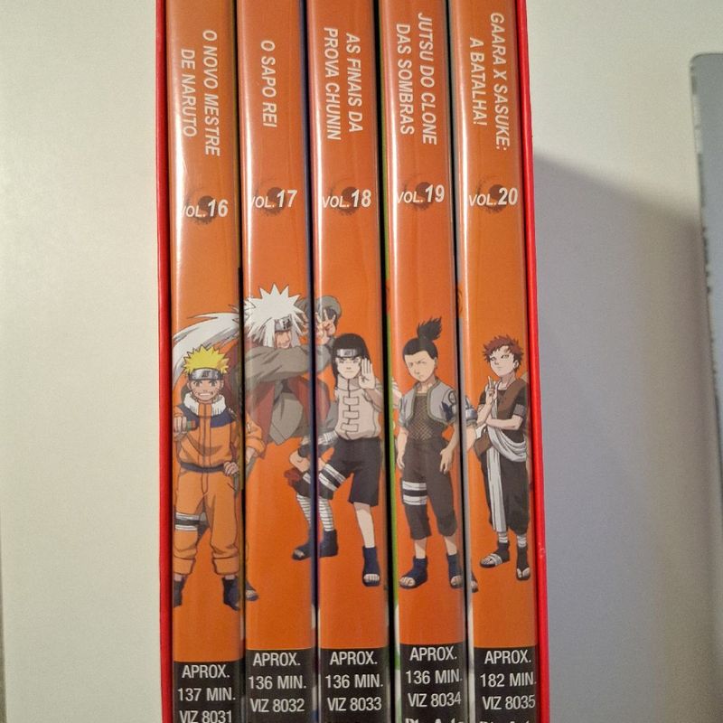 Box Dvd Naruto - Volumes 16 Ao 20 | Usado 109963002 | enjoei