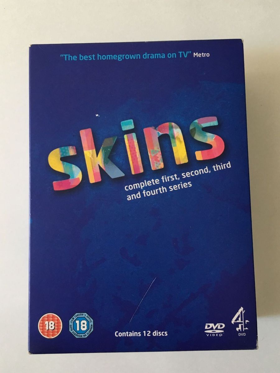 Box Dvd’s Skins Filme e Série Skins Usado 29112885 enjoei