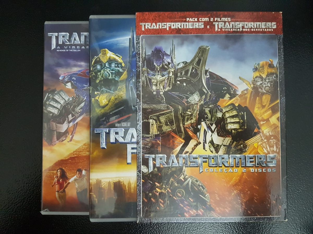 Box Dvd Transformers 1 e 2 | Paramount Usado 109400031 | enjoei